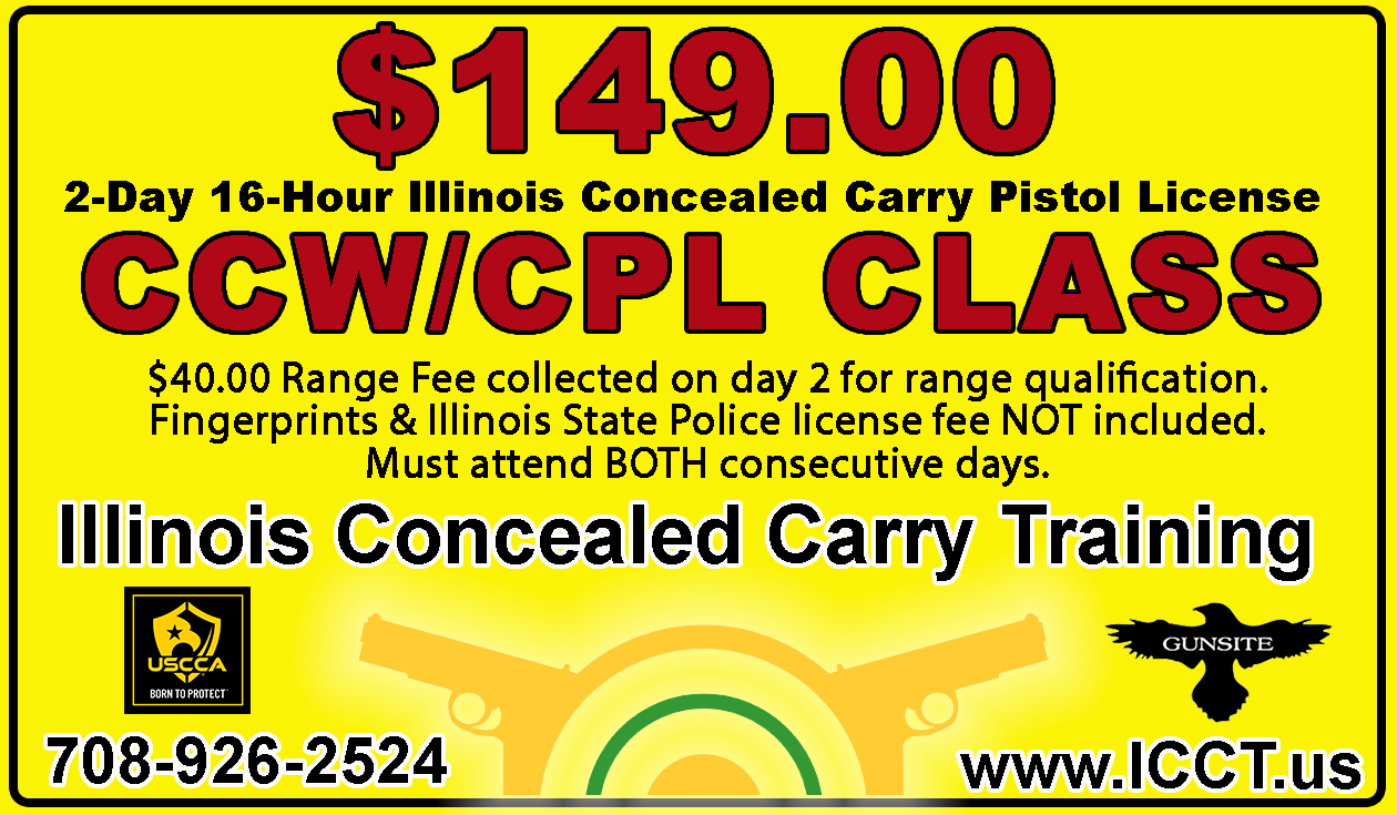 16 Hour 2 Day X 8 Hour Concealed Carry Class Saturday and Sunday 900 A